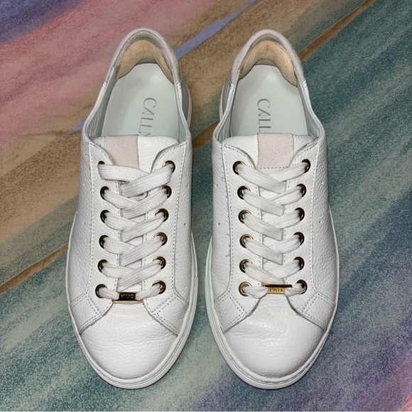 Calla Women’s Star Leather Sneakers in White size 38 shoes - Picture 3 of 10